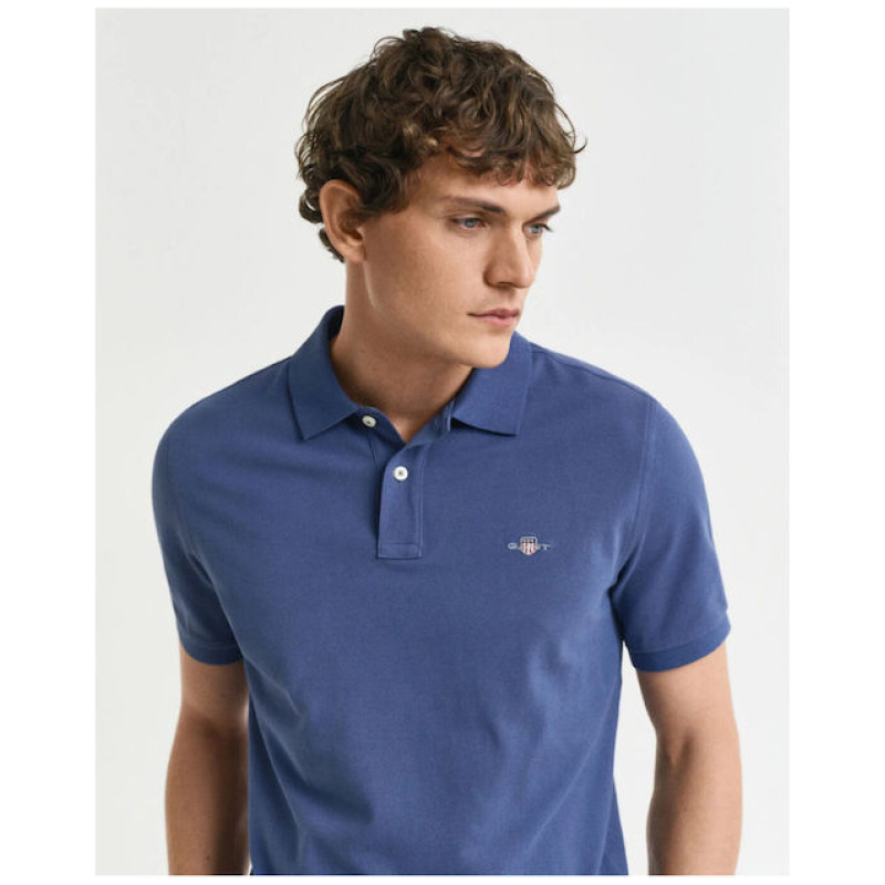 GANT Regular fit shield pique polo shirt